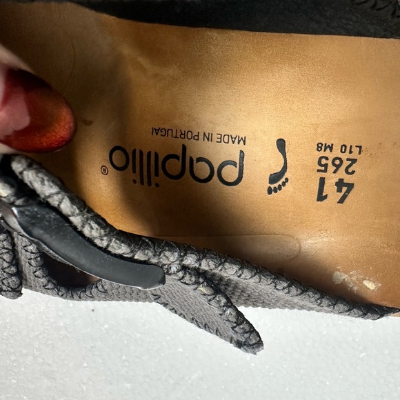 Papillio Gray Textured Sandals - Picture 8 of 8